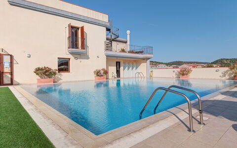 Le Fontane Apartments In Villasimius: Svømmepøl, Udvej, Hotel, Thermae, Ferieby, Fritidscenter, Villa, Eco Hotel, Stueplante, Hacienda