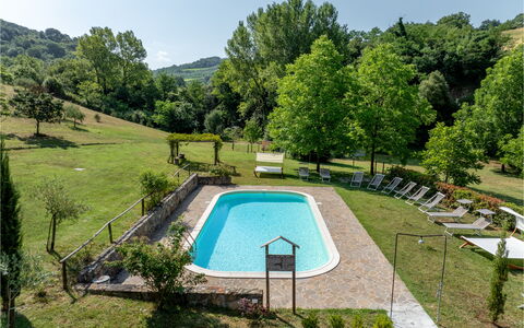 Montaione Country House Amarrante, Pool, Ac: Træ, Svømmepøl, Have, Skygge, Backyard, Udvej, Eco Hotel, Gård, Lawn, Thermae