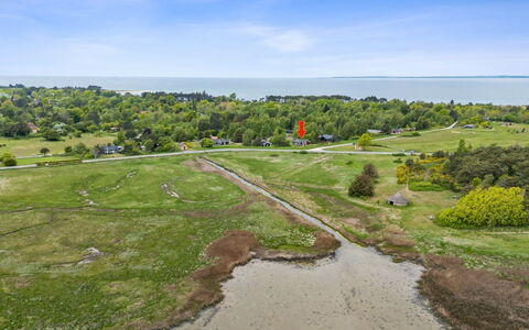 Hjalmine - 225M from the Sea: Vegetationen, Busk, Forår, Sommerhus, Have, Skygge, Backyard, Gård, Stol