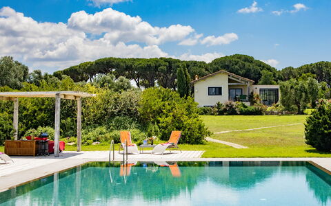 Villa Flaminia: Fritid, Have, Udvej, Svømmepøl, Estate, Skygge, Eco Hotel, Lawn, Landscaping, Udendørs Møbler