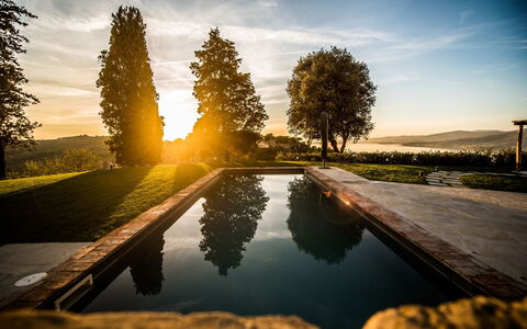 Villa Cotogna: Natur, Naturlige Landskab, Landskab, Afspejling, Aften, Sollys, Skumring, Solopgang, Morgen, Solnedgang