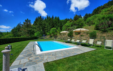 Villa Portole Due: Svømmepøl, Udvej, Have, Fritid, Eco Hotel, Landscaping, Water Feature, Skygge, Flise, Thermae