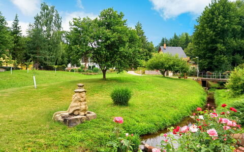 Vidochov: Have, Busk, Lawn, Forår, Bunddække, Landscaping, Botanisk Have, Parkere, Gård, Backyard