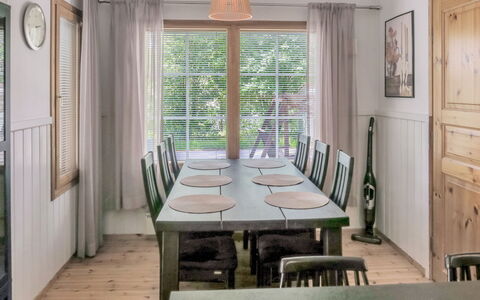 Katinkulma 1: Møbel, Indretning, Gulvbelægning, Etage, Bord, Træ, Stol, Spisestue, Køkken & Spisebord, Loft