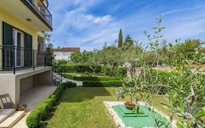 Poreč 128: Busk, Have, Bunddække, Lawn, Landscaping, Skygge, Gård, Estate, Backyard