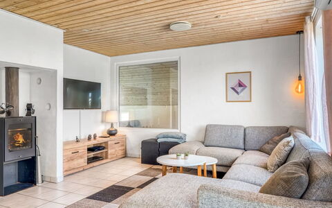 Nikolce - 300M to the Fjord: Møbel, Indretning, Gulvbelægning, Couch, Etage, Væg, Træ, Loft, Værelse, Stue