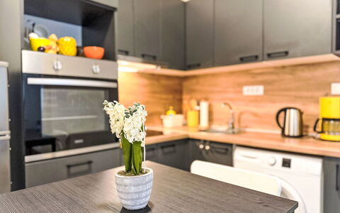 Martina: Køkken, Køkken Apparat, Countertop, Møbel, Større Bandage, Cabinetry, Indretning, Træ, Husholdningsapparat, Gulvbelægning