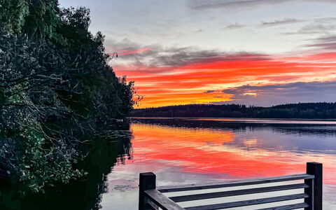 Kiviranta: Blå, Vand, Krop Af Vand, Natur, Horisont, Solnedgang, Afterglow, Skumring, Sky, Solopgang