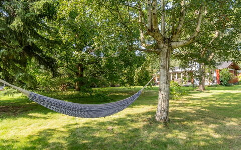 Lauri - 2.3Km from the Sea: Vegetationen, Busk, Forår, Sommerhus, Have, Skygge, Backyard, Gård, Stol