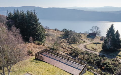 Drover'S Lodge: Naturlige Landskab, Bakke, Landskab, Hældning, Lærk, Reservoir, Faldt