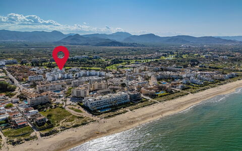 Las Dunas Oliva Nova: Kyst, Horisont, Boligområde, Hav, Strand, Coastal Og Oceaniske Landskabsformer, Kyst, Ocean, Lejlighed, Sand