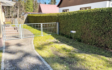 Dat Lütt Huus: Busk, Hæk, Hegn, Have, Sommerhus, Indkørsel, Home Fencing, Landscaping, Gård, Walkway