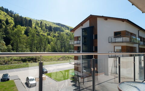 River Park: Indretning, Lejlighed, Altan, Hårdttræ, Bejdse, Trægulve, Gelænder, Dagslys, Hotel, Penthouselejlighed