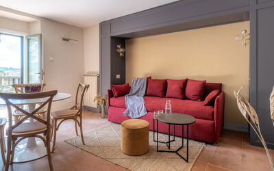 Feriebolig:&nbsp;Relais Badia a Passignano - Appartamento Pinot Ner