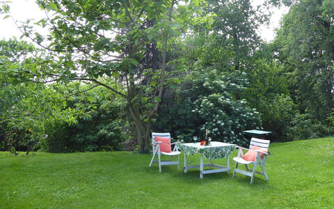 Casa Ballo delle Streghe, Garden, Montebelluna: Møbel, Grøn, Træ, Blad, Have, Udendørs Møbler, Busk, Stol, Lawn