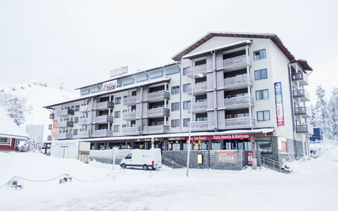 Ruka Chalets 3404: Træ, Sidespor, Sommerhus, Hus, Hjem, Planke, Garden Bygninger, Bjælkehytte, Hårdttræ, Veranda