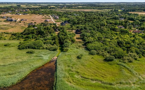 Gadde - 100M to the Fjord: Naturligt Miljø, Naturlige Landskab, Økoregion, Græs-, Fugleperspektiv, Almindeligt, Landskab, Land Lot, Mark, Luftfotografering
