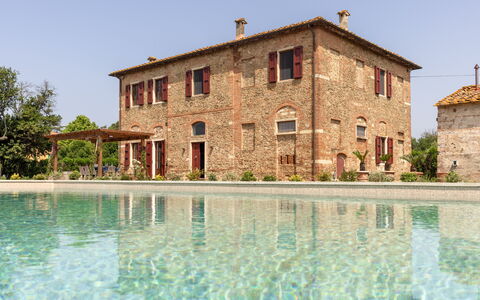 Villa Leone Reale: Estate, Svømmepøl, Hacienda, Mursten, Stuehus, Villa, Historisk Hus, Mansion, Eco Hotel, Backyard