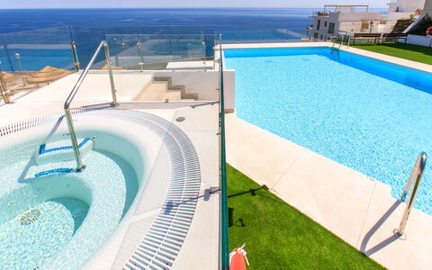 D'Mediterranea Private Pool & Sauna: Blå, Svømmepøl, Lejlighed, Udvej, Hav, Altan, Hotel, Badeby, Ejerlejlighed, Villa