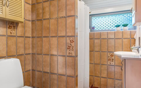 Anne - 30Km from the Sea: Væg, Badeværelse, Sanitærarmatur, Gulvbelægning, Etage, Indretning, Flise, Vvs, Toilet, Tap