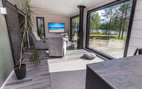 Villa Usva: Træ, Trægulve, Stue, Hårdttræ, Sidespor, Vinter, Planke, Dæk, Bjælkehytte