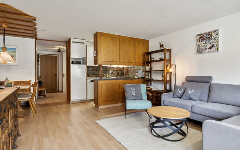 Nr.63 Haus Ladina: Møbel, Indretning, Gulvbelægning, Træ, Couch, Etage, Loft, Stue, Værelse, Lejlighed