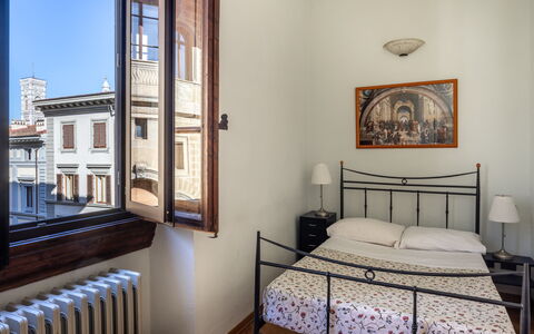 Cuore Di Firenze Apartment: Væg, Indretning, Etage, Gulvbelægning, Lejlighed, Soveværelse, Hjem, Billedramme, Værelse, Seng