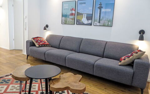Dünenblick 165 (Seenähe): Design, Stue, Armlæn