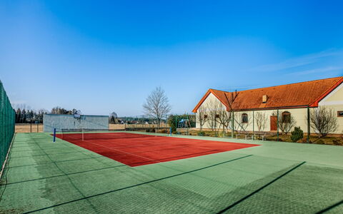 Halámky: Græs, Tennisbane, Lawn, Net, Have, Kunstgræs, Skygge, Landscaping, Parkere