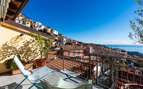 Terrazza con Glicine: Hjem, Lejlighed, Boligområde, Altan, Stueplante