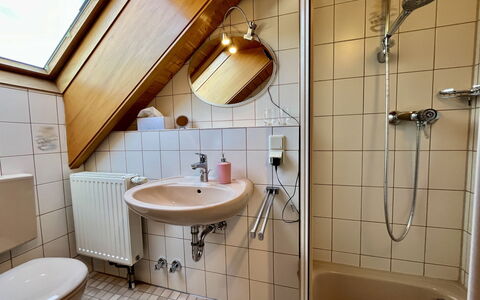 Bienek: Indretning, Vvs, Sanitærarmatur, Tap, Bejdse, Hårdttræ, Badeværelse, Gardin, Håndvask, Stueplante
