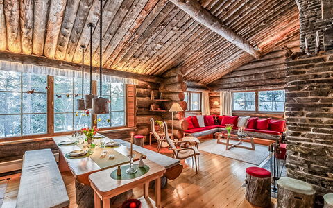 Rukan Kelohuvila: Træ, Sommerhus, Hjem, Arkitektur, Bjælkehytte, Loft, Hårdttræ, Bjælke, Loft, Stue