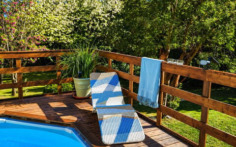 Podere la Botte, Pool, Lari: Træ, Møbel, Udendørs Møbler, Bejdse, Hårdttræ, Eco Hotel, Svømmepøl, Dæk, Skygge, Have