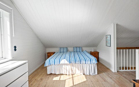 Teåker: Gulvbelægning, Etage, Indretning, Træ, Loft, Trægulve, Soveværelse, Værelse, Seng, Møbel