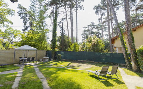 Leslie: Skygge, Have, Lawn, Backyard, Gård, Landscaping, Flise, Gårdsplads, Walkway, Eco Hotel
