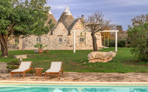 Trulli Experience, Pool, Monopoli: Estate, Have, Lawn, Mansion, Stuehus, Villa, Hacienda