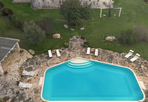 Trulli Experience, Pool, Monopoli: Svømmepøl, Fritid, Fritid, Ferie, Udendørs Møbler, Udvej, Flise, Villa, Hacienda, Water Feature