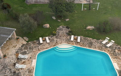 Trulli Experience, Pool, Monopoli: Svømmepøl, Fritid, Fritid, Ferie, Udendørs Møbler, Udvej, Flise, Villa, Hacienda, Water Feature