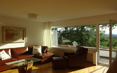 Großzügige Wohnung mit Terrasse und Rheintalblick