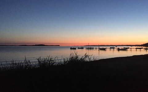 Filisha - 200M from the Sea: Vand, Vandressourcer, Krop Af Vand, Horisont, Skumring, Afterglow, Solnedgang, Vandvej
