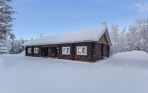 Villa Urho: Træ, Sne, Vinter, Sommerhus, Fryser, Hjem, Bjælkehytte, Lærk, Sidespor