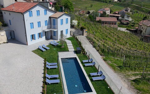 Villa Valdobbiadene Pool Spa: Svømmepøl, Udendørs Møbler, Liggestol, Fritid, Estate, Stol, Villa, Hotel, Paraply, Ferieby