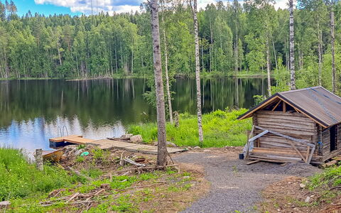 Murtolampi: Træ, Træ, Skov, Bank, Woodland, Naturreservat, Hytte, Sommerhus