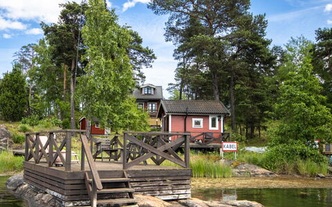 Skärgårdsdröm På Ön: Træ, Hus, Vandvej, Sommerhus, Bank, Landdistrikt, Hjem, Sø