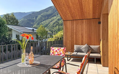Glacier Loft Kitzsteinhorn 1: Bjergkæde, Hårdttræ, Eco Hotel, Bejdse, Altan, Dal, Design, Veranda, Planke, Krydsfiner