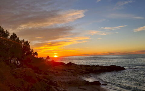 Terraza Azul - Penthouse with Sea View: Vand, Horisont, Solnedgang, Afterglow, Skumring, Rots, Orange, Sol, Solopgang, Kyst