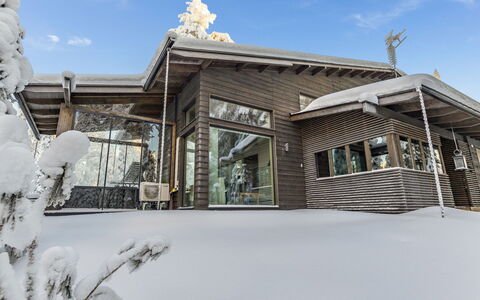 Villa Vesla: Træ, Vinter, Sne, Hjem, Sommerhus, Fryser, Sidespor, Bjælkehytte, Is