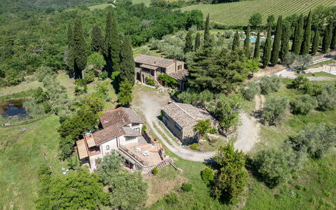 Podere le Lune with Pool, San Gimignano: Hus, Hjem, Busk, Landskab, Tag, Landdistrikt, Sommerhus, Land Lot, Estate, Plantesamfund