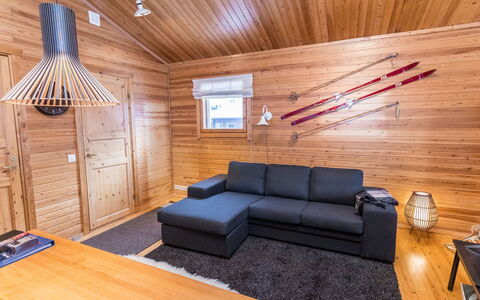 Kelokaltiokylä Mökki 58: Træ, Bank, Hus, Sommerhus, Sø, Dam, Skov, Bjælkehytte