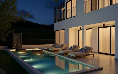 Loparia: Busk, Have, Sommerhus, Skygge, Landscaping, Gård, Backyard, Villa, Stuehus, Stueplante